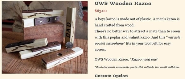 OWS Wooden Kazoo